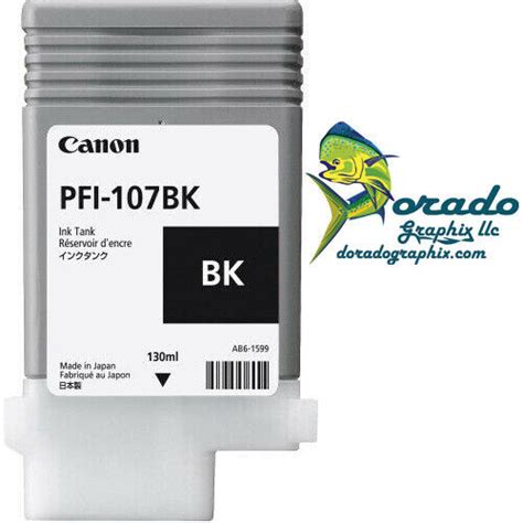 Canon Pfi Bk Black Ink Tank For Ipf Oem New