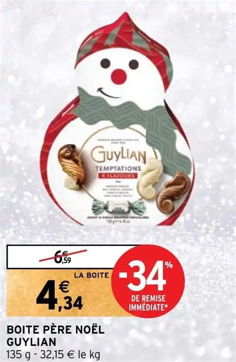 Promo BOITE PÈRE NOËL GUYLIAN chez Intermarché Hyper