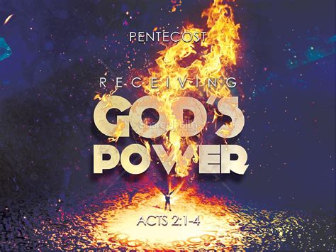 Pentecost Holy Spirit Fire Sermon Graphics | Clover Media