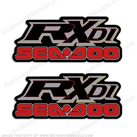 Sea Doo Rxdi Decals Set Of 2