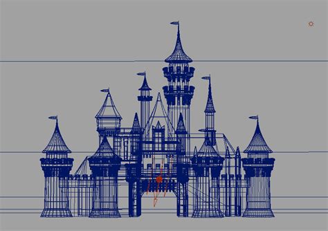 Disney Cinderella Castle Model Turbosquid