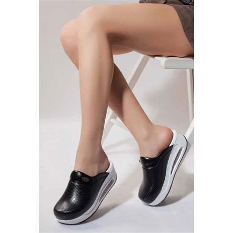 Женские ортопедические тапочки черного цвета на подошве Airmax.-1957089 ...