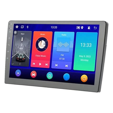 Akozon Autoradio Android 12 écran tactile 10 1in HD 1080P GPS