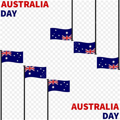 Australia Day With Flags, Australia, Day, Event PNG and Vector with ...