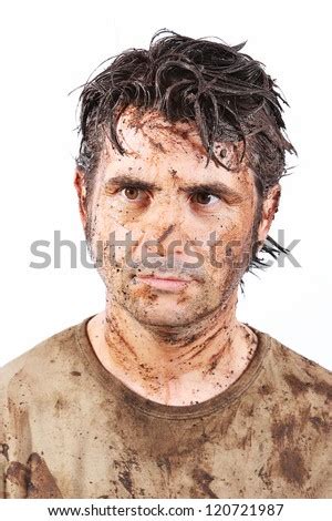 A Man Covered In Mud Trying To Survive Stock Photo 120721987 Shutterstock