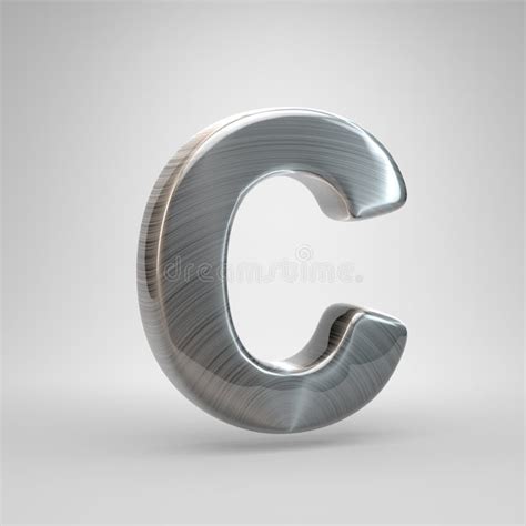 Metal 3d Letter S Uppercase Metallic Red And White Font Isolated On