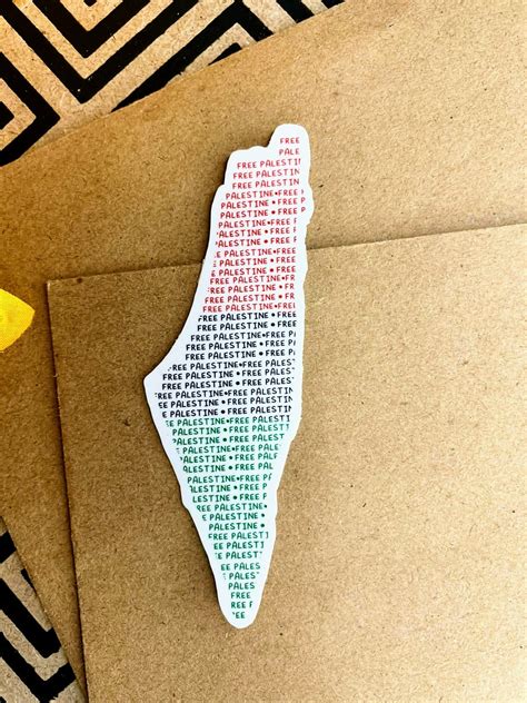 Palestine Map Sticker Free Palestine Charity Sticker for | Etsy