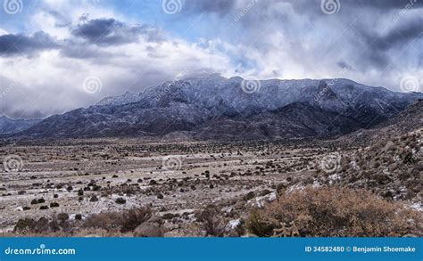 Snow In The Sandia Mountains Near Albuquerque Stock Photo - Image: 34582480