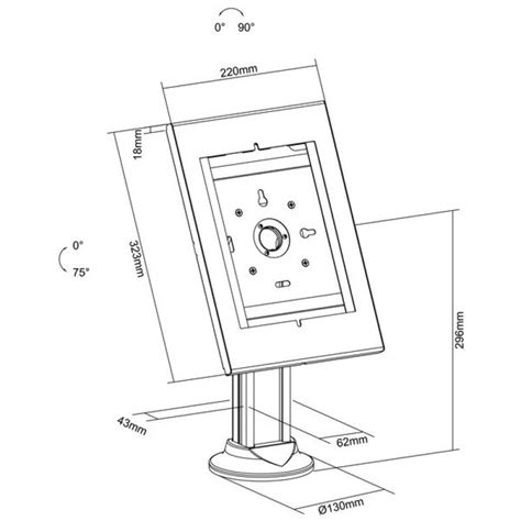 Kimex Soporte De Mesa Blanco Para Tablet IPad 9 7 10 2 Pro 10 5