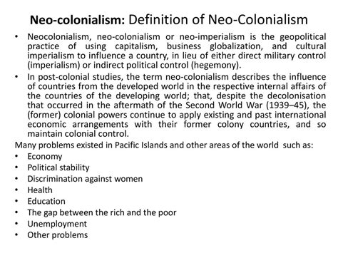 Explain Colonialism And How It Differs From Neocolonialism