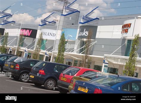 Cars parked at Gallions Reach Retail Shopping Park Beckton Newham East ...