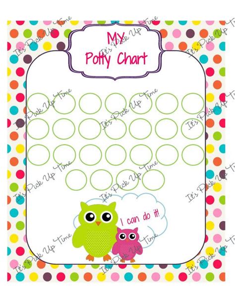 Girly Potty Training Reward Chart Potty Training Rewards Potty