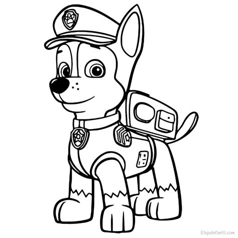 Dibujos De La Patrulla Canina Para Colorear Etapa Infantil