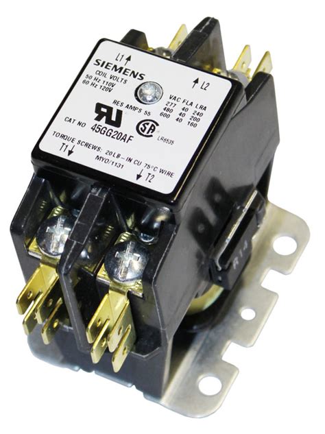 Contactor, 2 pole, 120V AC coil