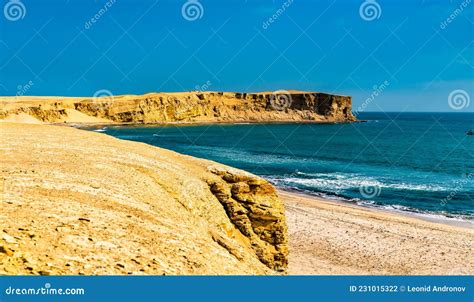 Paisaje De La Reserva Nacional De Paracas En Perú Foto De Archivo