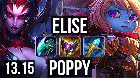 ELISE Vs POPPY JNG Rank 1 Elise Rank 5 Legendary TR Challenger