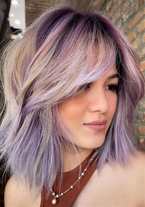 Empowering Hair Colour Ideas For All Ages Silver Lavender Bob Artofit