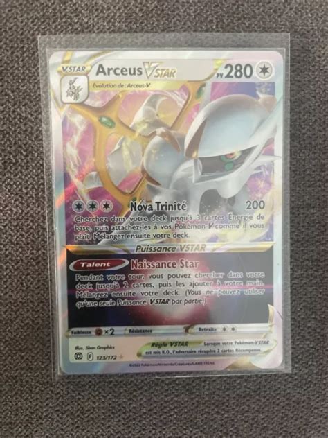 CARTE POKEMON ARCEUS Vstar 123 172 EB09 Stars Étincelantes FR Neuf EUR