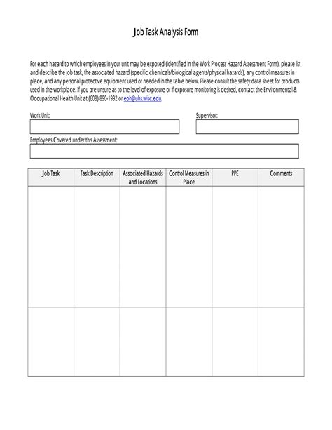 Free 15 Job Analysis Forms In Pdf Ms Word