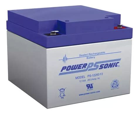 Bateria Litio Caja Para Power Sonic Plomo Acido Ps12260 F2 12v 26