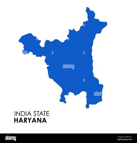 Haryana map of Indian state. Haryana map vector illustration. Haryana ...