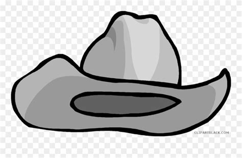 Cowboy Hat Clipart Black And White - Cartoon Clip Art Cowboy Hat - Png ...