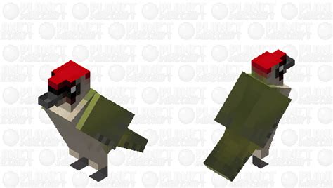 Pica Pau Verde Picus Viridis Minecraft Mob Skin