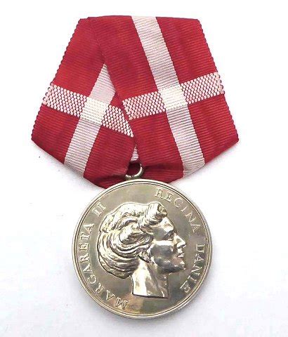 Danmark Margrethe II medalje af sølv Fortjent ebuy dk