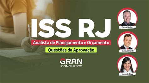 Concurso ISS RJ Analista de Planejamento e Orçamento Questões da