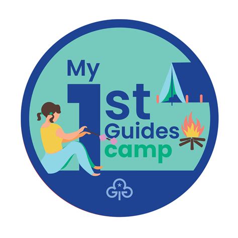 My 1st Guides Camp Woven Badge Girlguiding North West England Shop