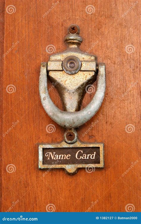 Old Door Knock Stock Image Image Of Colonial Door Security 1382127