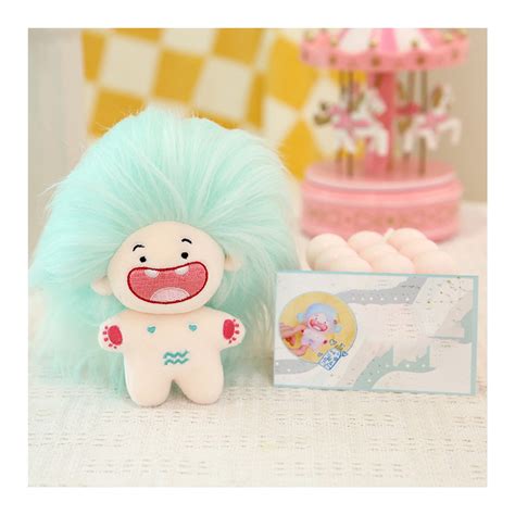 11cm Naked Doll Toy Colorful Fluffy Hair Deciduous Teeth 12