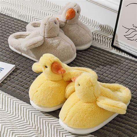 Step Into Comfort With These Adorable Duck Plush Slippers The Fluffy