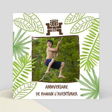 Invitation Anniversaire Enfant Jungle Magique Popcarte