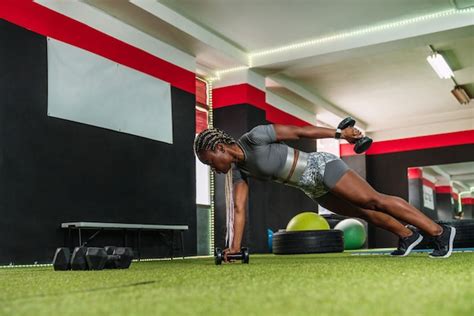 Premium Photo | African female bodybuilders athletes doing toning ...