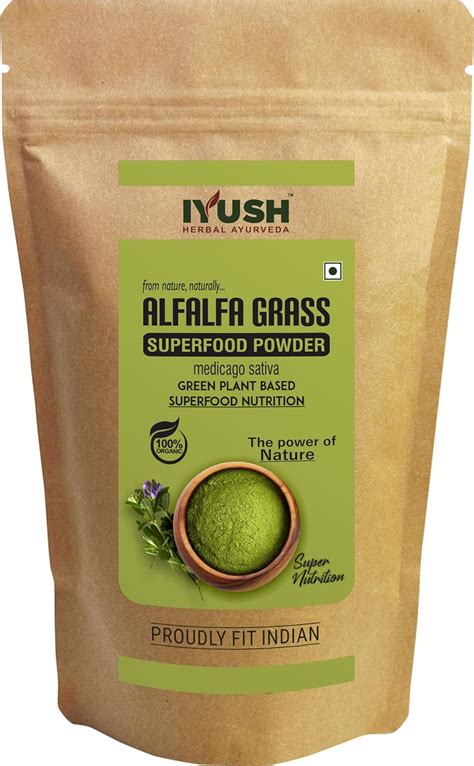 Buy Iyush Herbal Ayurveda Alfalfa Powder Gm Online At Low Prices