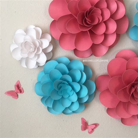 Diy Kit Of Large Paper Flower Pre Cut Craft Kit For Adults Etsy