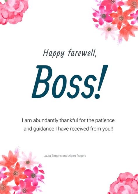 147 Farewell Messages For Boss Wishes Quotes Messages 44 Off