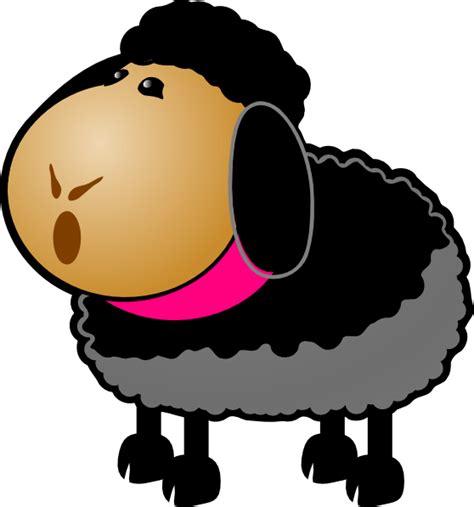 Black Sheep Clip Art at Clker.com - vector clip art online, royalty ...