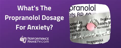 Propranolol Vs Metoprolol For Performance Anxiety