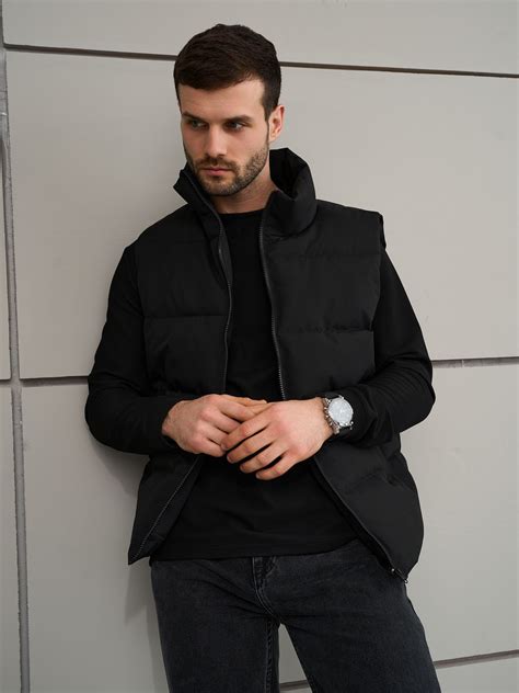 Жилет утепленный Мужской MAYDISON Молния, Карманы черный, размер 52 ...