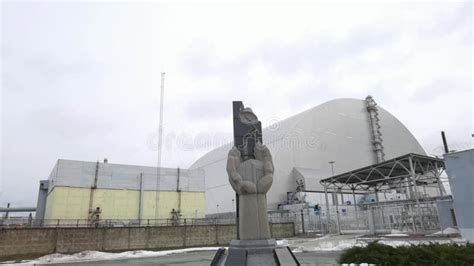 At The Chernobyl Nuclear Power Plant Or Chnpp Monument To The