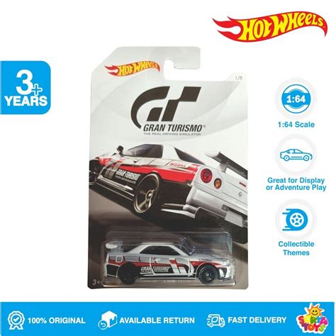 Jual Hot Wheels Gran Turismo Nissan Skyline GT R R34 White Shopee Indonesia