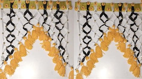 Diy Woolen Wall Hanging Using Ribbon Woolen Toran New Design Wall