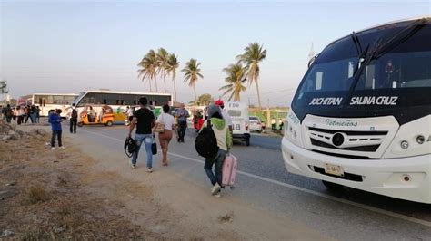 Detienen A Choferes De Oaxaca Contratados Para Transportar Migrantes