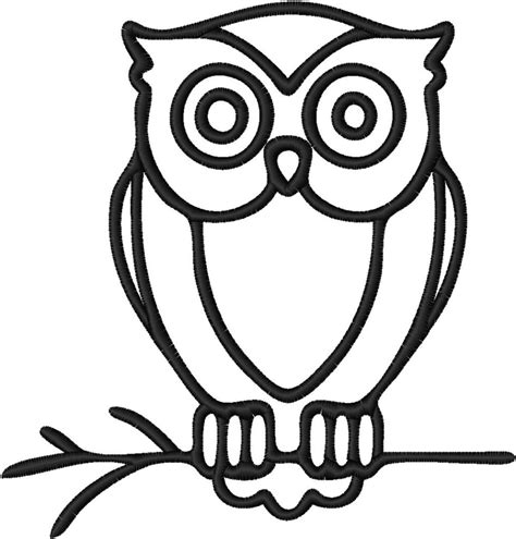 Owl Embroidery Design 7 Sizes Machine Embroidery Design Owl Shapes