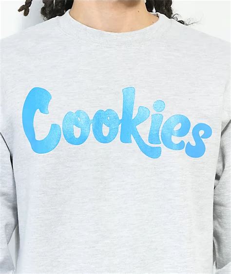 Cookies Og Mint Grey Crewneck Sweatshirt