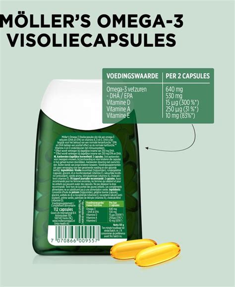 Möller s Omega 3 Visoliecapsules 2 x 112 capsules Visolie pillen