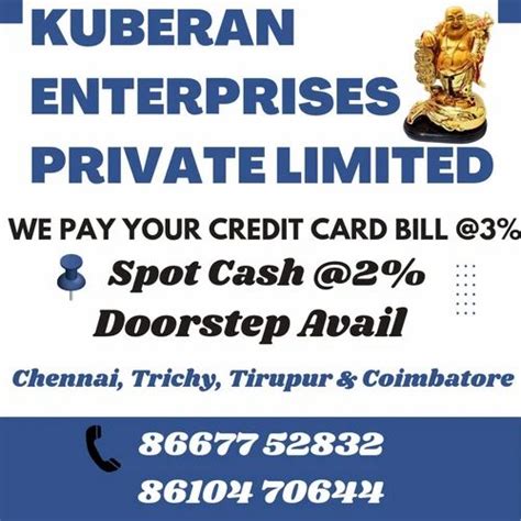 Cash On Credit Card Thalaivaipuram At Best Price In Chennai Id