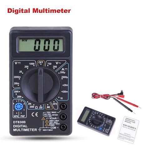 Dt B Lcd Digital Voltmeter Ammeter Ohmmeter Multimeter Volt Tester